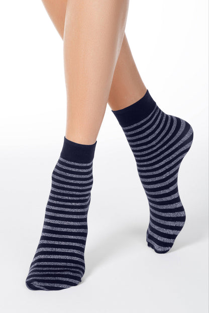 Socks Conte Fantasy - Shimmering Stripe - A-1 Thread Vault