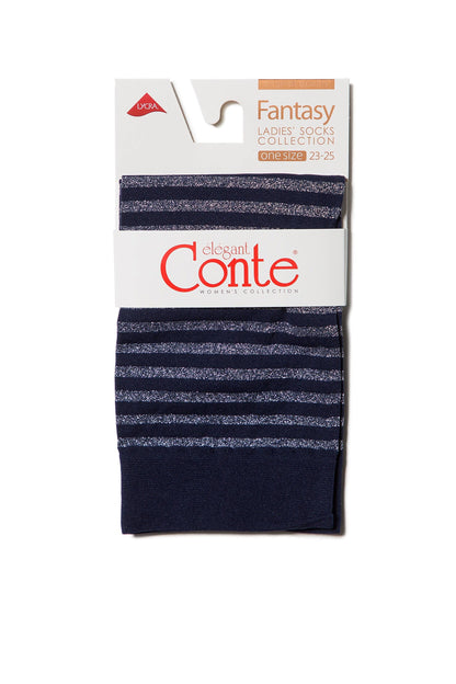 Socks Conte Fantasy - Shimmering Stripe - A-1 Thread Vault