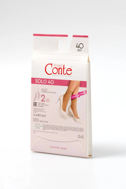 Socks Conte Solo 40 Den (2 pairs) - A-1 Thread Vault