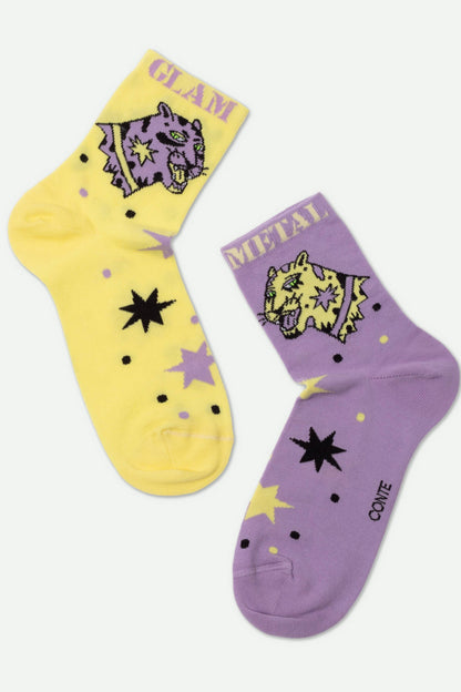 Socks Cotton Conte Happy 386 - Glam Metal - A-1 Thread Vault