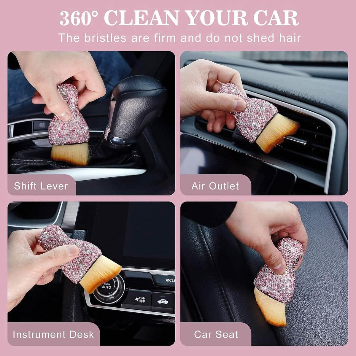 Soft Bristle Car Interior Cleaning Brush - A-1 Thread Vault