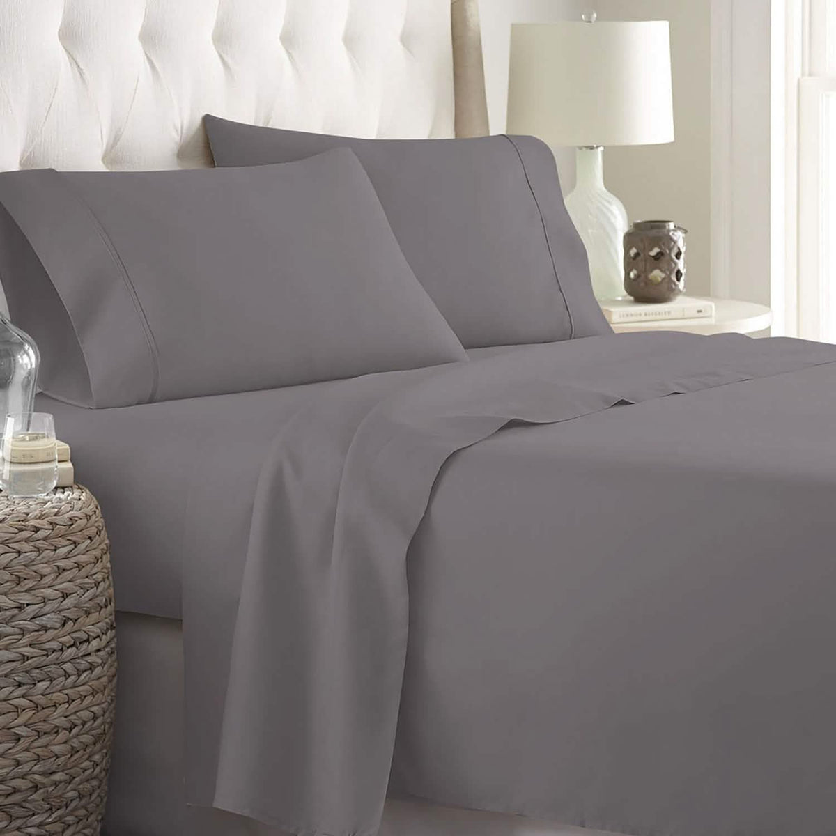 Soft Home 1800 Series Solid Microfiber Ultra Soft Sheet Set - A-1 Thread Vault