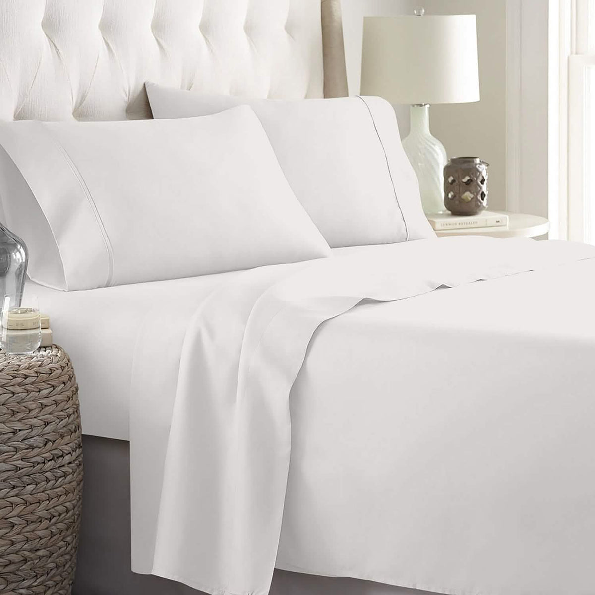 Soft Home 1800 Series Solid Microfiber Ultra Soft Sheet Set - A-1 Thread Vault