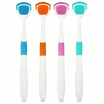 Soft Silicone Tongue Scraper Cleaning Toothbrush - A-1 Thread Vault