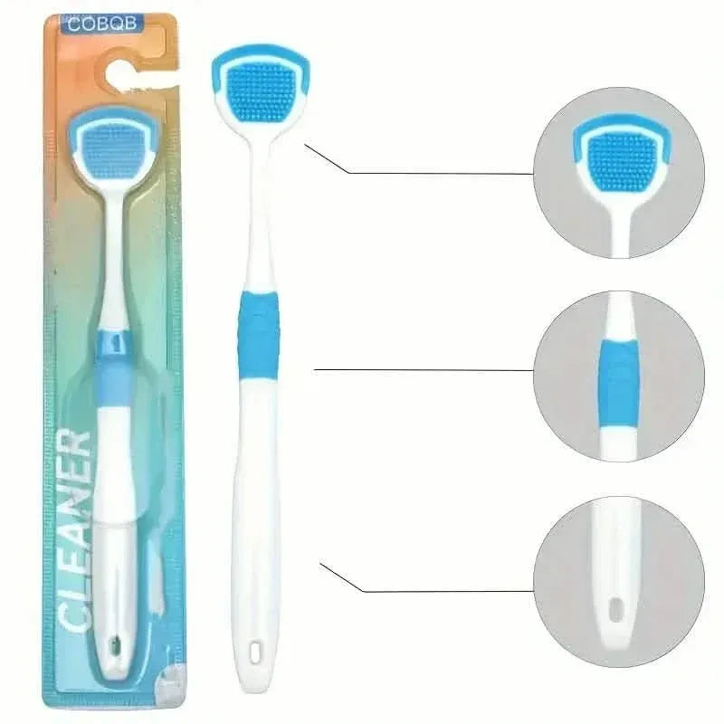 Soft Silicone Tongue Scraper Cleaning Toothbrush - A-1 Thread Vault