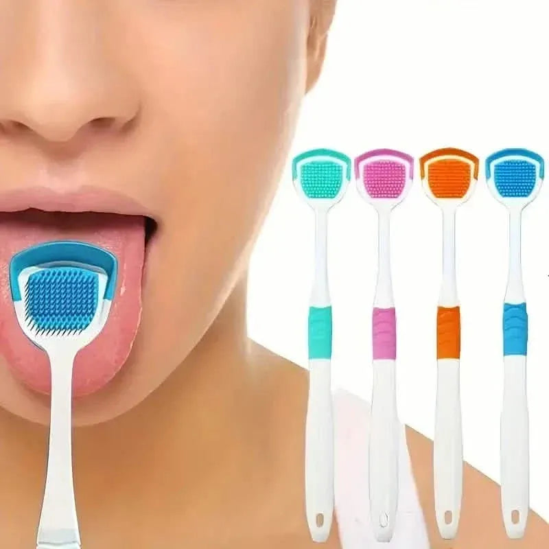 Soft Silicone Tongue Scraper Cleaning Toothbrush - A-1 Thread Vault