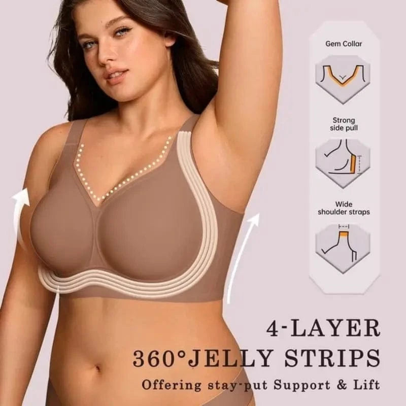 Soft Support V-Neck Comfort Bra - A-1 Thread Vault