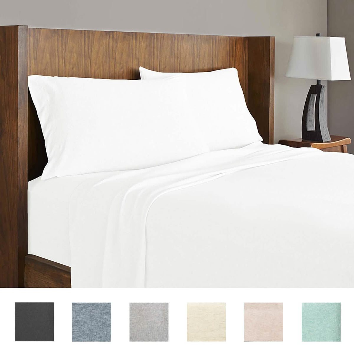 Soft Tees Luxury Cotton Modal Jersey Knit Sheet Set - A-1 Thread Vault