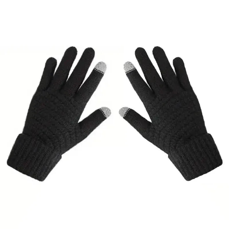 Soft Touchscreen Winter Gloves Elastic Cuff Knit for Cold Weather - A-1 Thread Vault