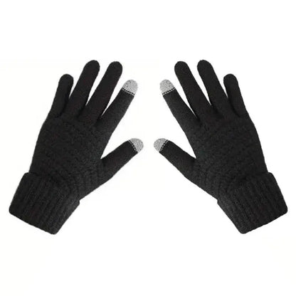 Soft Touchscreen Winter Gloves Elastic Cuff Knit for Cold Weather - A-1 Thread Vault