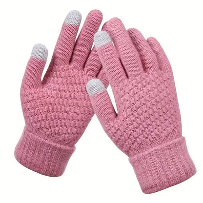 Soft Touchscreen Winter Gloves Elastic Cuff Knit for Cold Weather - A-1 Thread Vault