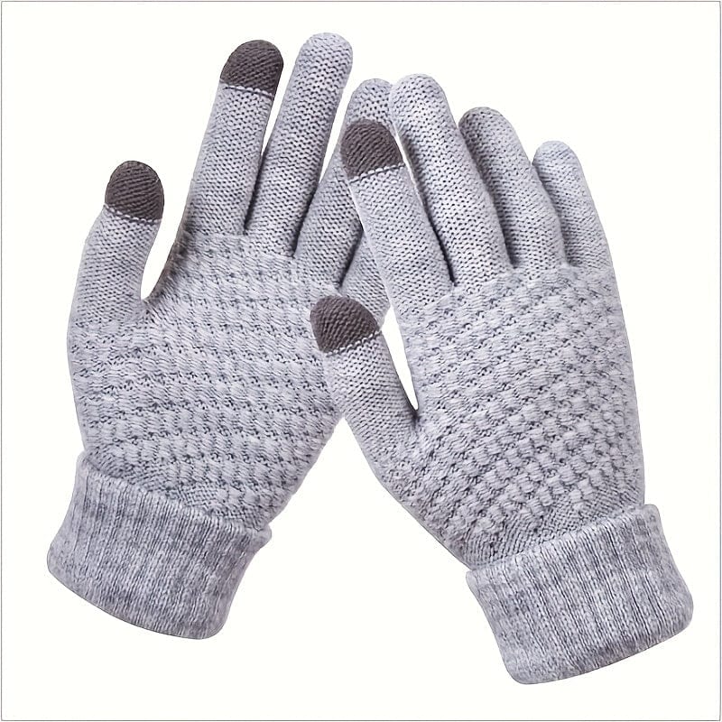 Soft Touchscreen Winter Gloves Elastic Cuff Knit for Cold Weather - A-1 Thread Vault