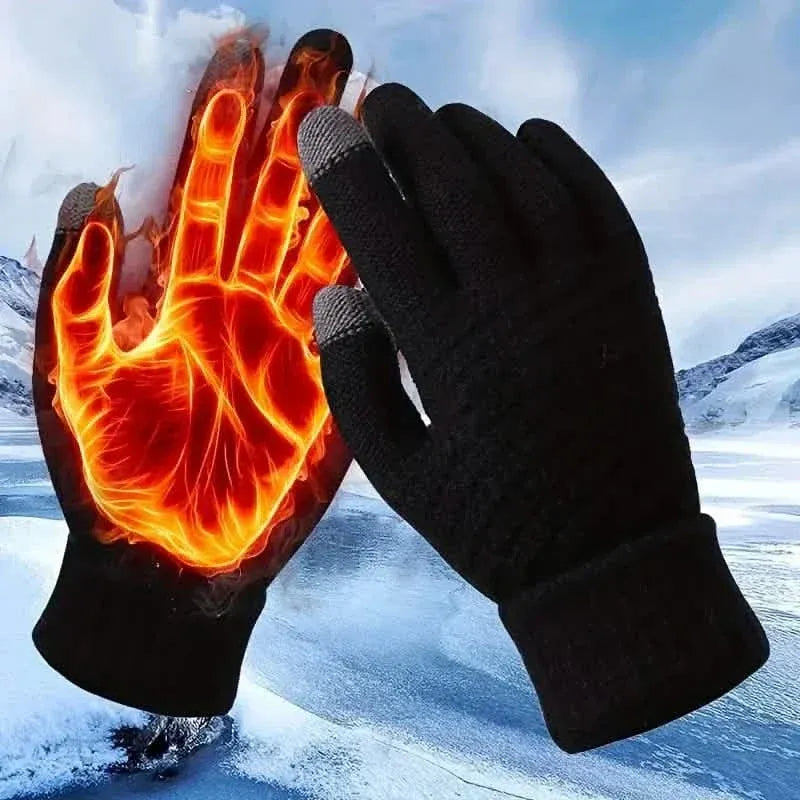 Soft Touchscreen Winter Gloves Elastic Cuff Knit for Cold Weather - A-1 Thread Vault