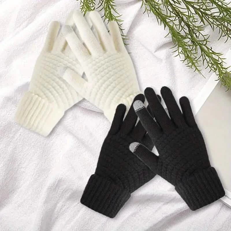 Soft Touchscreen Winter Gloves Elastic Cuff Knit for Cold Weather - A-1 Thread Vault