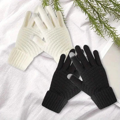 Soft Touchscreen Winter Gloves Elastic Cuff Knit for Cold Weather - A-1 Thread Vault