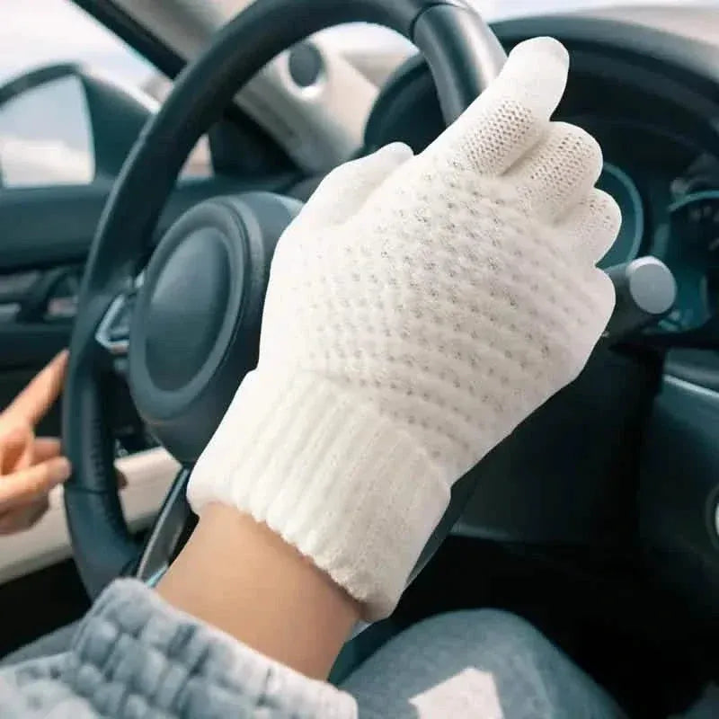 Soft Touchscreen Winter Gloves Elastic Cuff Knit for Cold Weather - A-1 Thread Vault