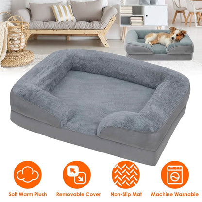 Soft Warm Plush Puppy Cozy Nest Sofa Non-Slip Bed Cushion Mat - A-1 Thread Vault