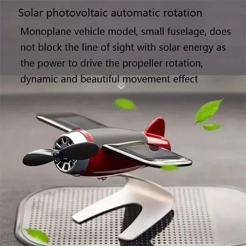 Solar Airplane Creative Car Decoration - A-1 Thread Vault