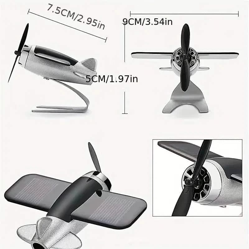 Solar Airplane Creative Car Decoration - A-1 Thread Vault