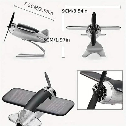 Solar Airplane Creative Car Decoration - A-1 Thread Vault