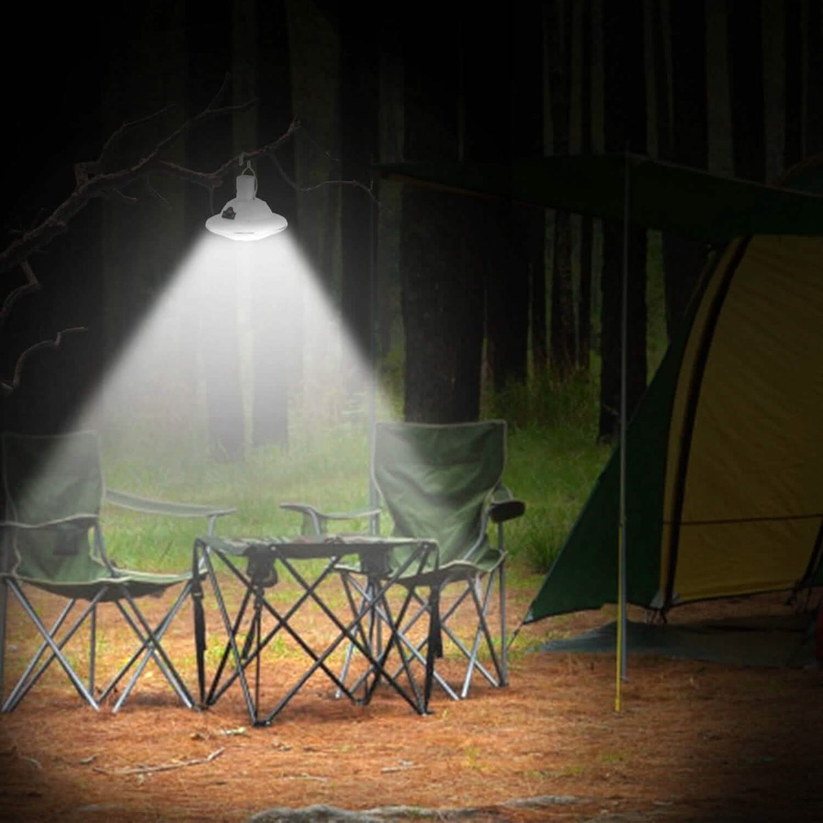 Solar Camping Light Hanging LED Bulb Lamp - A-1 Thread Vault