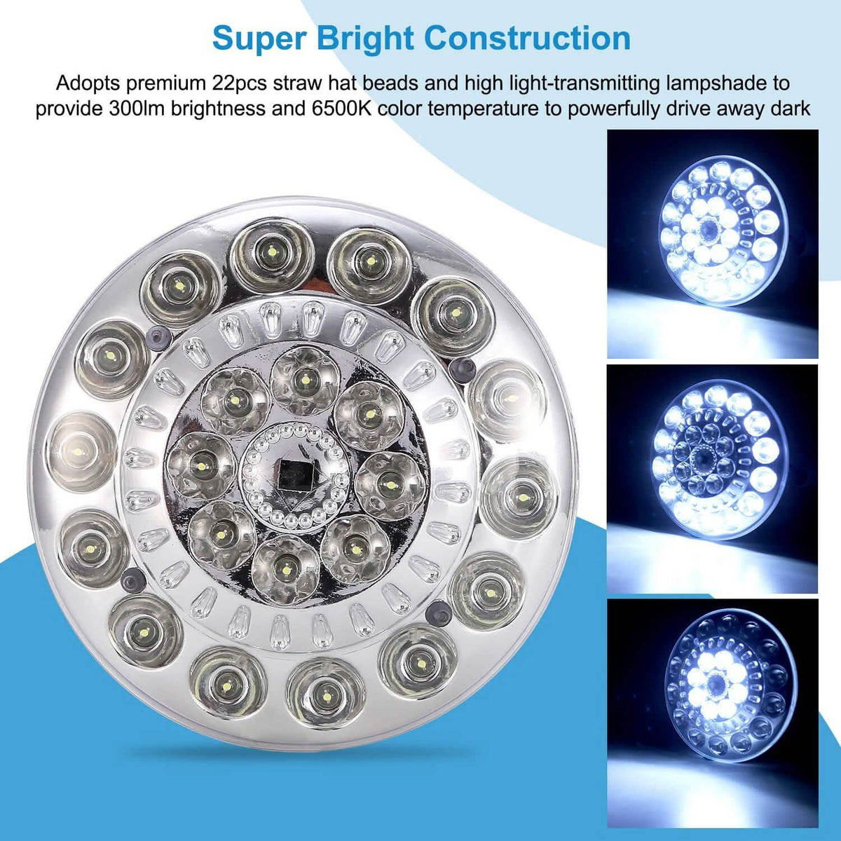 Solar Camping Light Hanging LED Bulb Lamp - A-1 Thread Vault