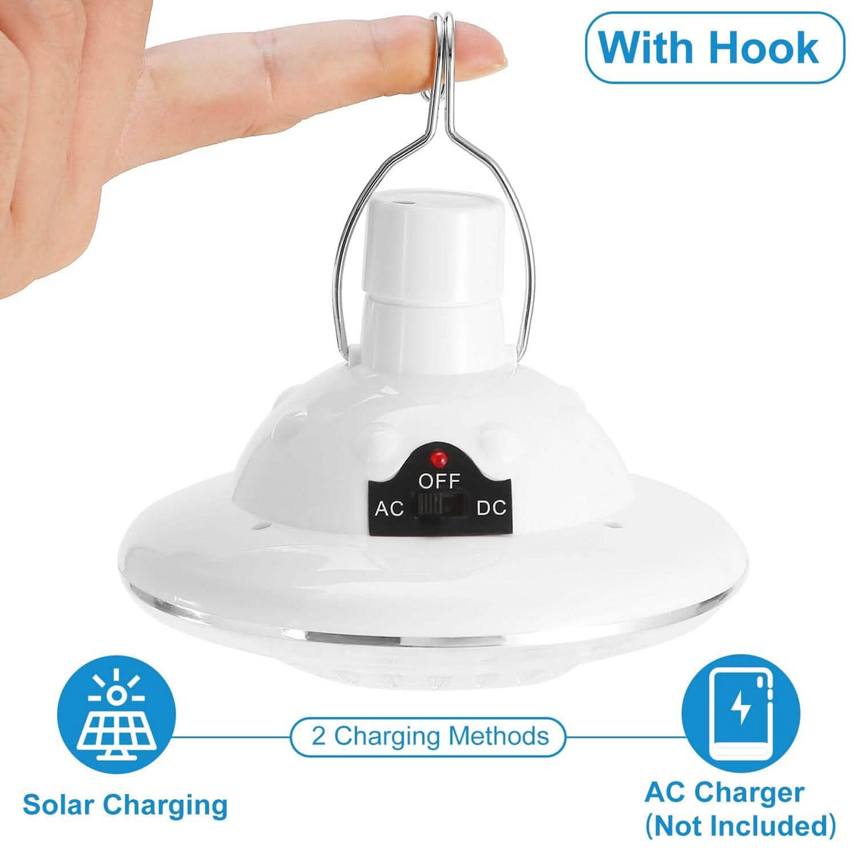 Solar Camping Light Hanging LED Bulb Lamp - A-1 Thread Vault
