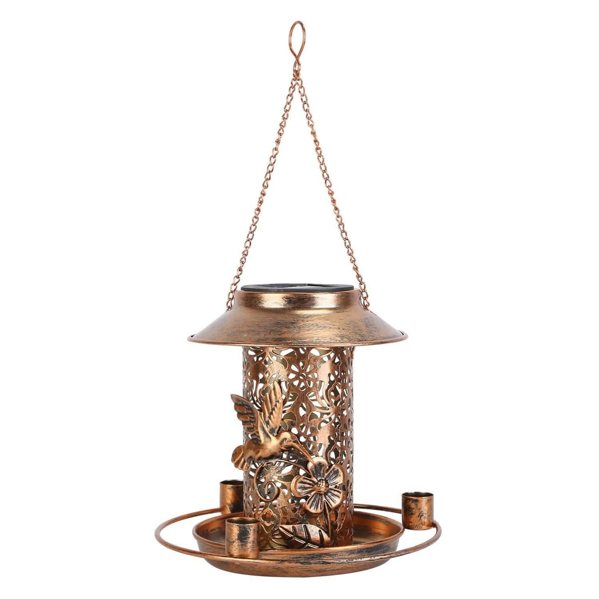 Solar Decorative Hanging Bird Feeder Lantern - A-1 Thread Vault
