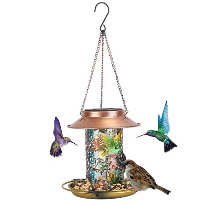 Solar Decorative Hanging Bird Feeder Lantern - A-1 Thread Vault