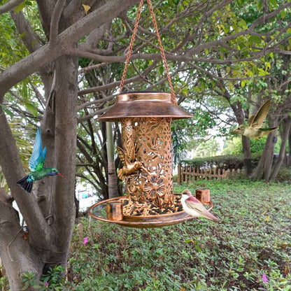 Solar Decorative Hanging Bird Feeder Lantern - A-1 Thread Vault
