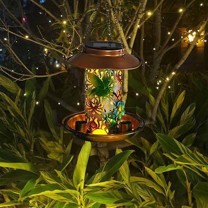 Solar Decorative Hanging Bird Feeder Lantern - A-1 Thread Vault
