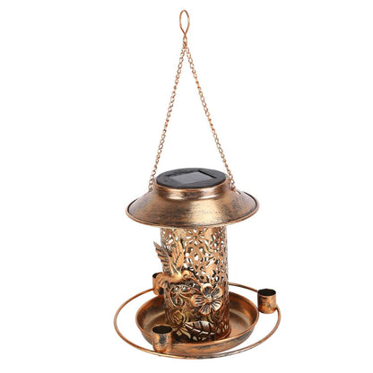 Solar Decorative Hanging Bird Feeder Lantern - A-1 Thread Vault
