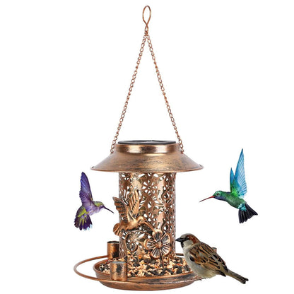 Solar Decorative Hanging Bird Feeder Lantern - A-1 Thread Vault