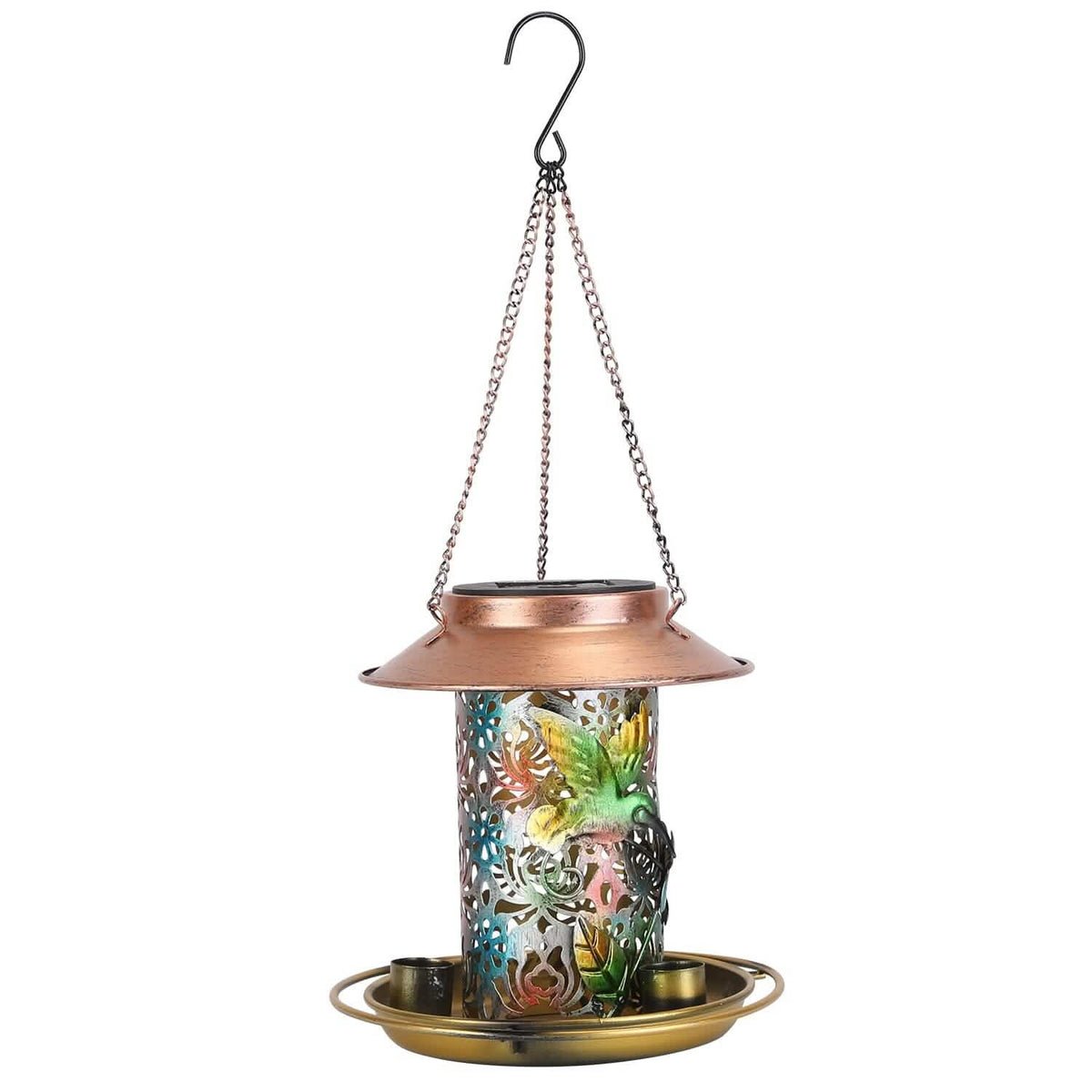 Solar Decorative Hanging Bird Feeder Lantern - A-1 Thread Vault
