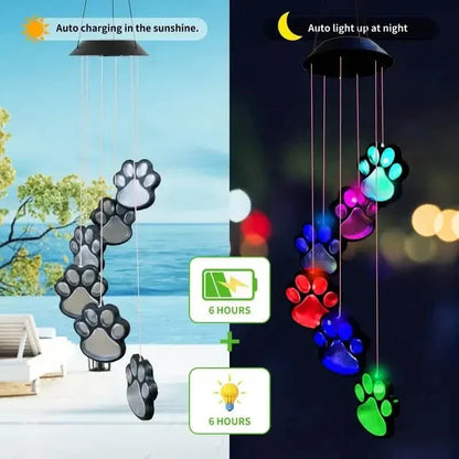 Solar Dog Claw Wind Chime Light - A-1 Thread Vault