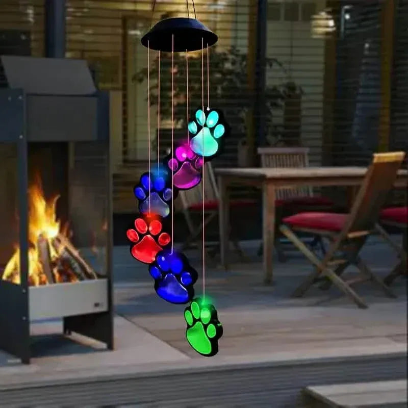 Solar Dog Claw Wind Chime Light - A-1 Thread Vault