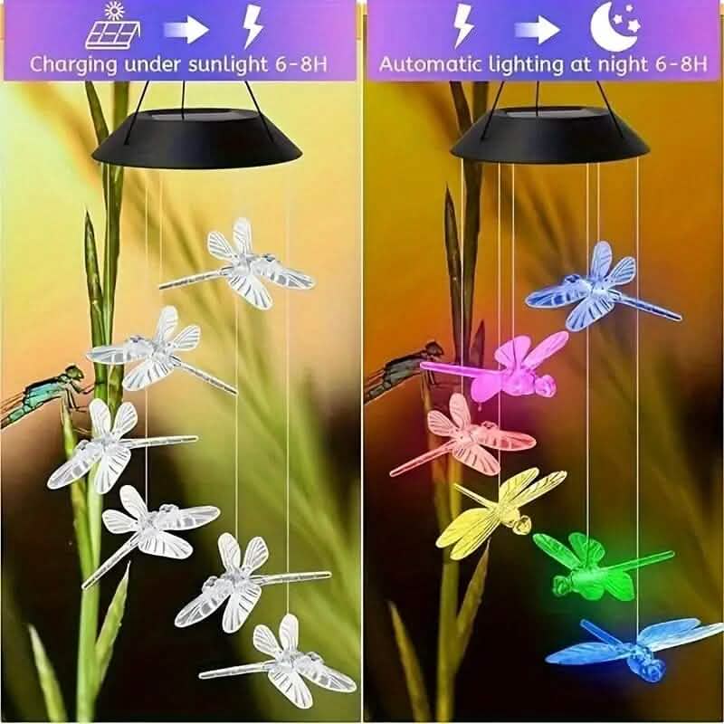 Solar Dragonfly Wind Chimes Lights - A-1 Thread Vault