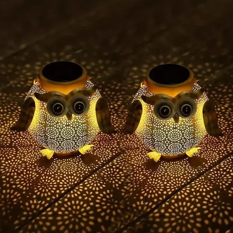 Solar Garden Hanging Light Owl Pattern - A-1 Thread Vault