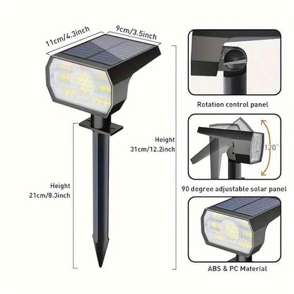 Solar Landscape Outdoor Spotlights - A-1 Thread Vault