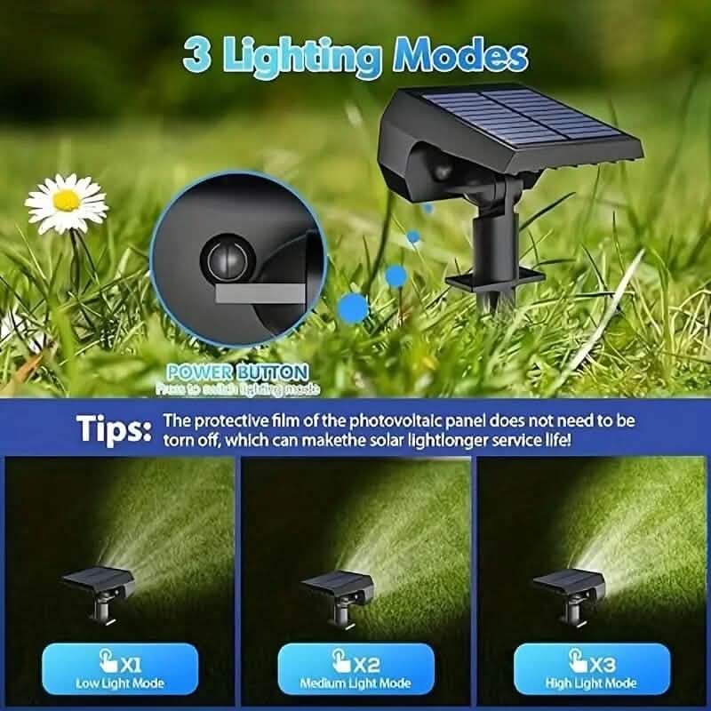 Solar Landscape Outdoor Spotlights - A-1 Thread Vault