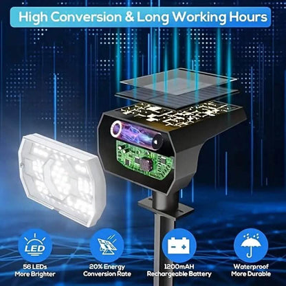 Solar Landscape Outdoor Spotlights - A-1 Thread Vault