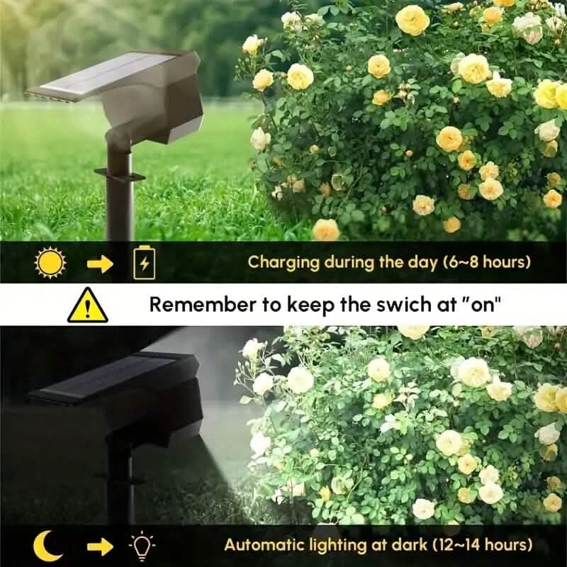 Solar Landscape Outdoor Spotlights - A-1 Thread Vault
