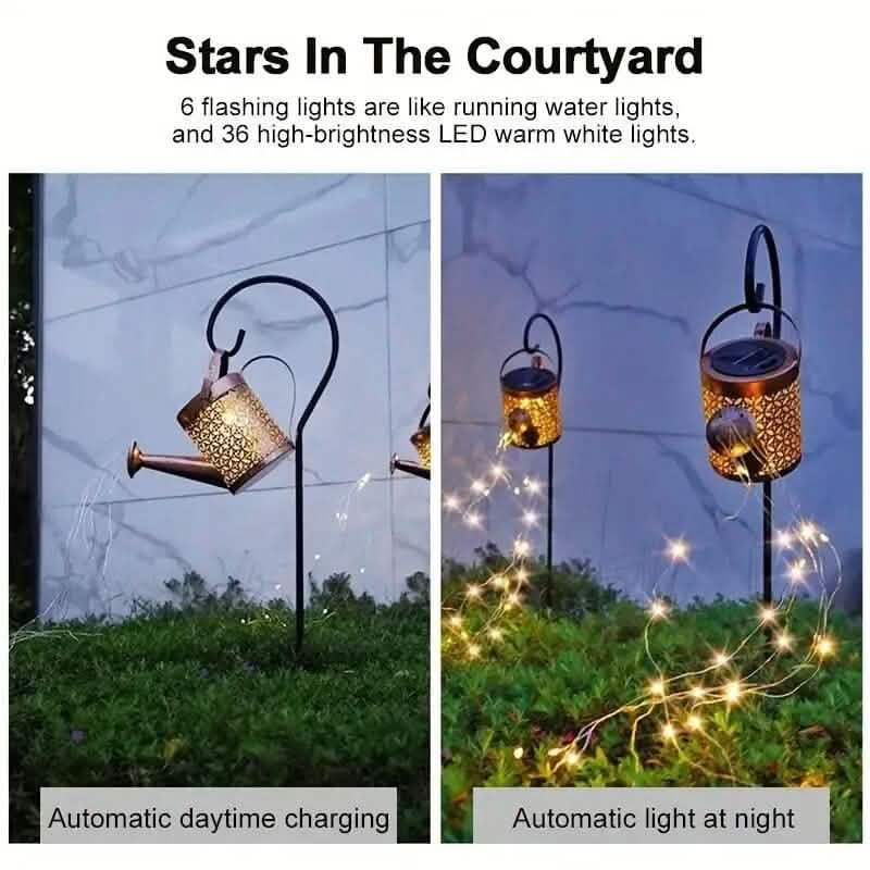 Solar LED Watering Can String Lights - A-1 Thread Vault