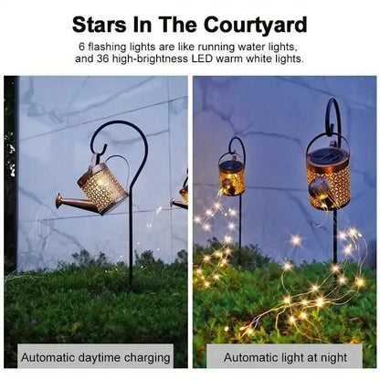 Solar LED Watering Can String Lights - A-1 Thread Vault