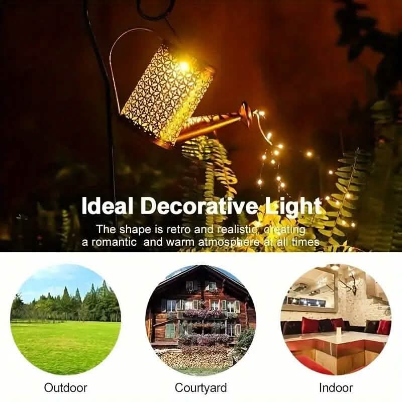 Solar LED Watering Can String Lights - A-1 Thread Vault