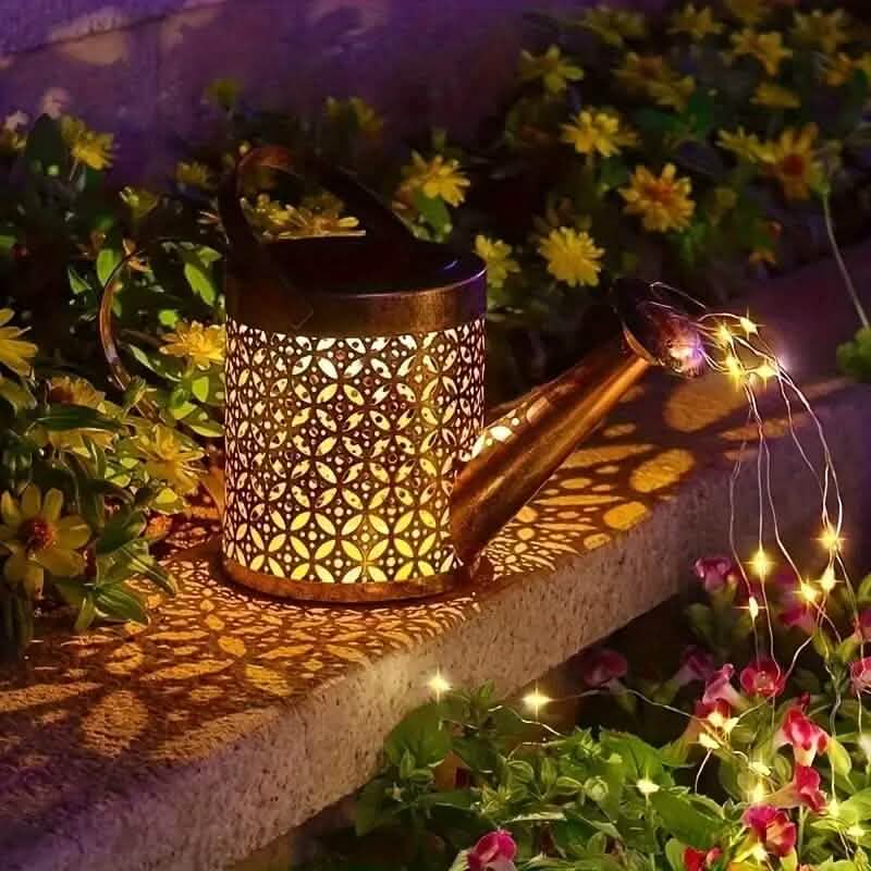 Solar LED Watering Can String Lights - A-1 Thread Vault