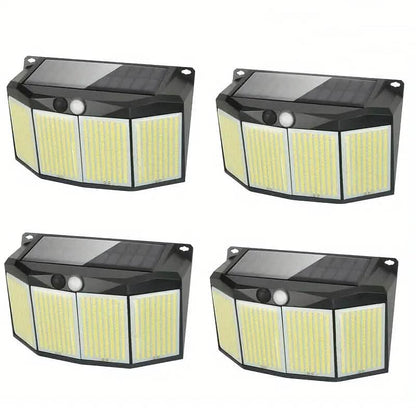 Solar Lights Outdoor 576 LED with Lights Reflector and 3 Lighting Modes - A-1 Thread Vault
