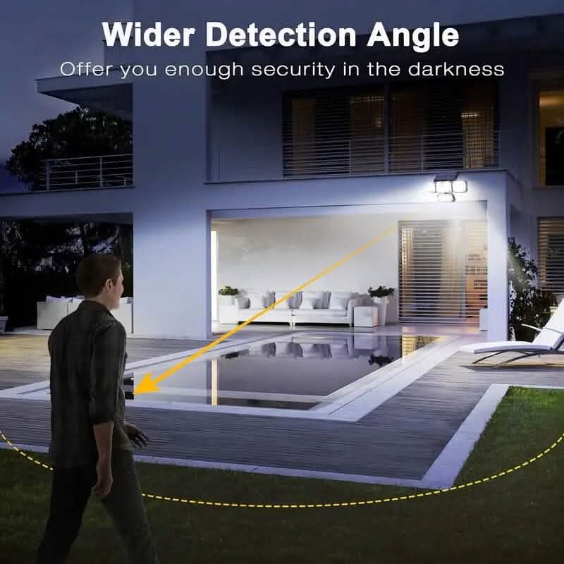 Solar Outdoor Lights 333 LEDs Motion Sensor Lights 4 Heads - A-1 Thread Vault