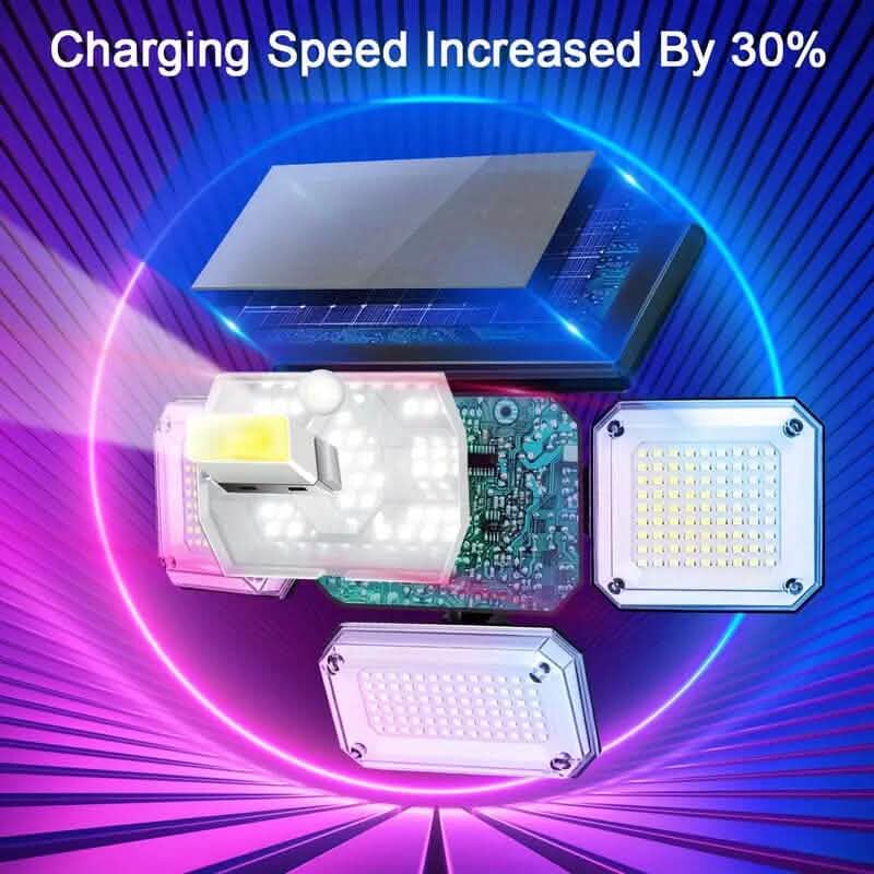 Solar Outdoor Lights 333 LEDs Motion Sensor Lights 4 Heads - A-1 Thread Vault