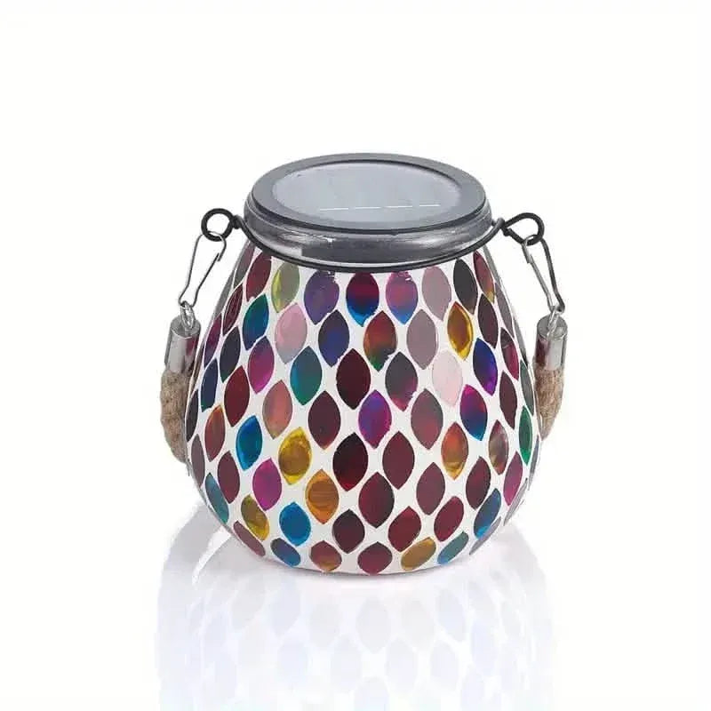 Solar Outdoor Mosaic Lantern - A-1 Thread Vault